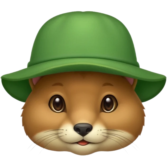 animal with green hat emoji