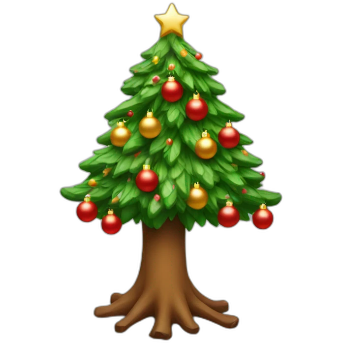 Arbol de navidad feliz emoji