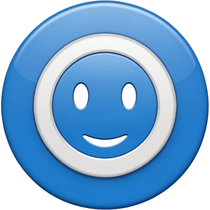 "Símbolo no formato de círculo, fundo sólido na cor azul oficial do Instagram (#0095F6), com um check branco nítido e alinhado no centro. Estilo minimalista, sem sombras, exatamente como o selo de verificação do Instagram." emoji