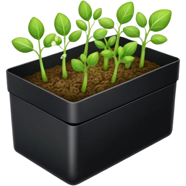 aromatic sprouts thin black box emoji
