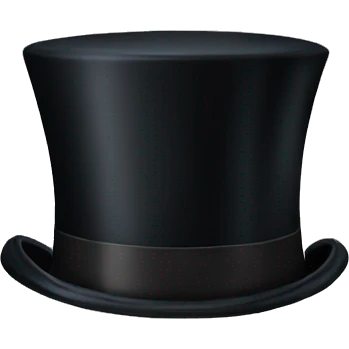 Top hat emoji