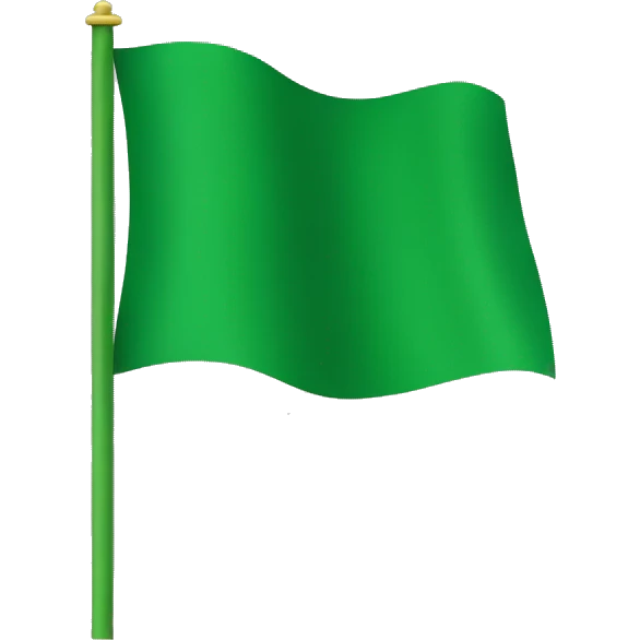 Green flag emoji