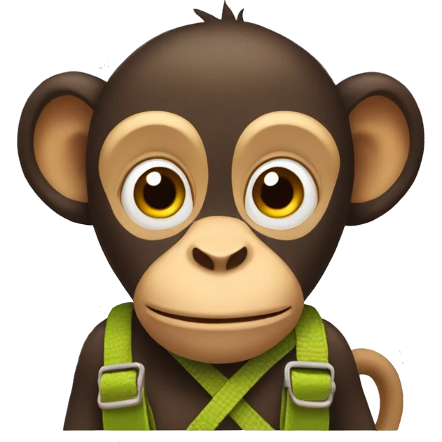 Monkey with a strap emoji