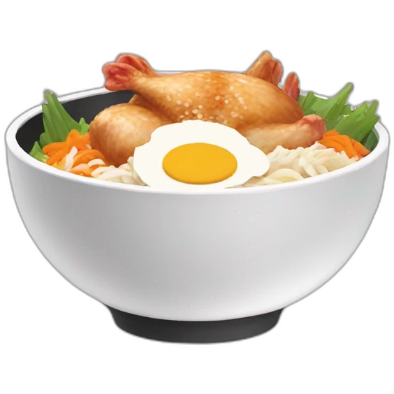 Chicken Donburi bowl  emoji