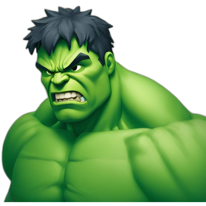 Hulk en colere emoji