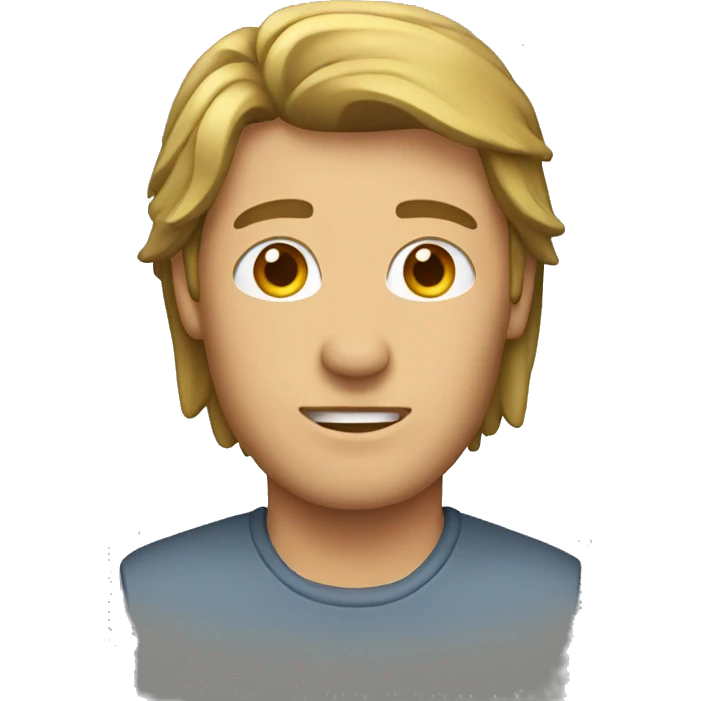 a man with a mullet emoji