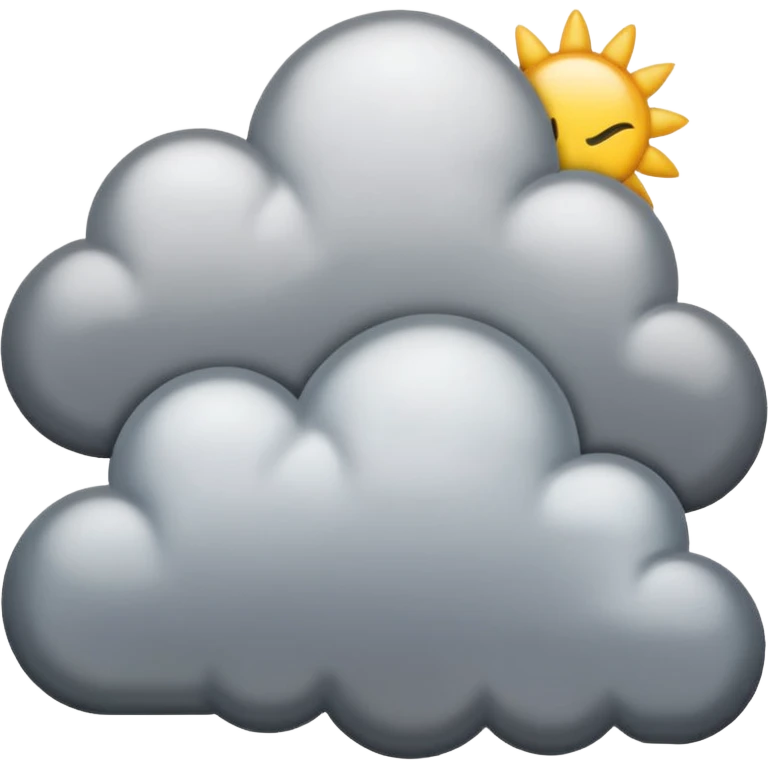 overcast clouds and sky emoji