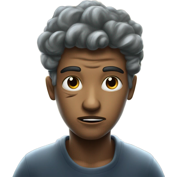 Thunderstorm inside my head emoji
