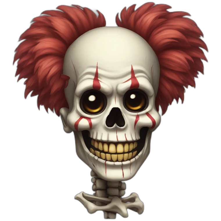 skeleton clown emoji