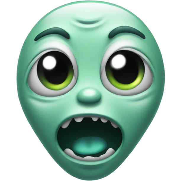 crying laughing alien emoji