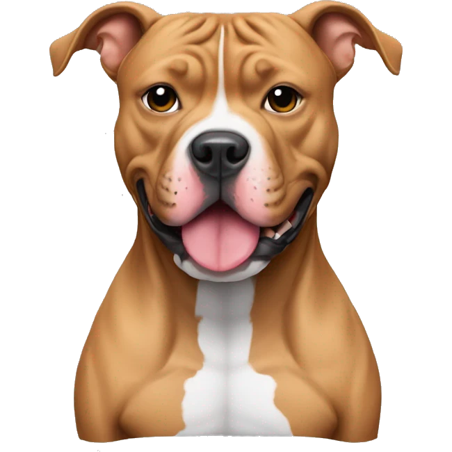 Pitbull com luvas de boxe emoji