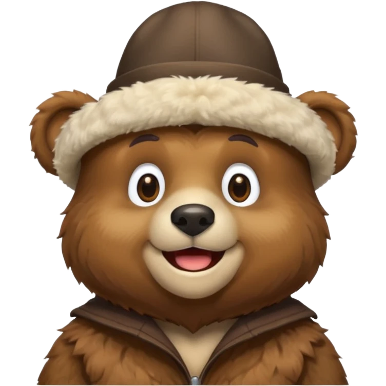 bear wearing hat emoji