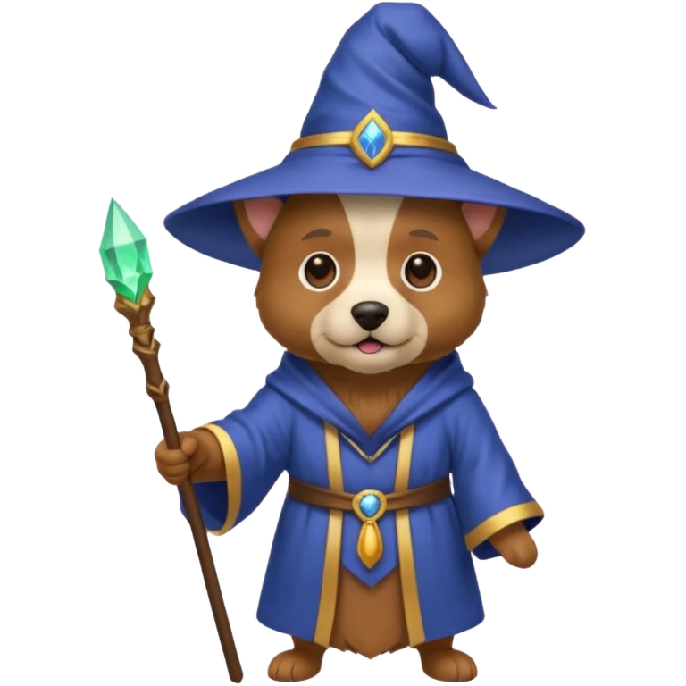 Dog wizard emoji
