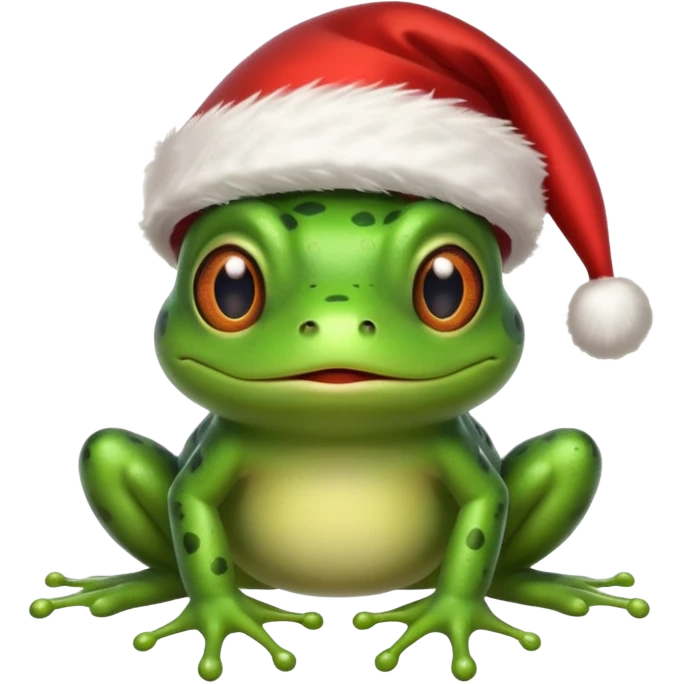 Frog with xmas vibes emoji