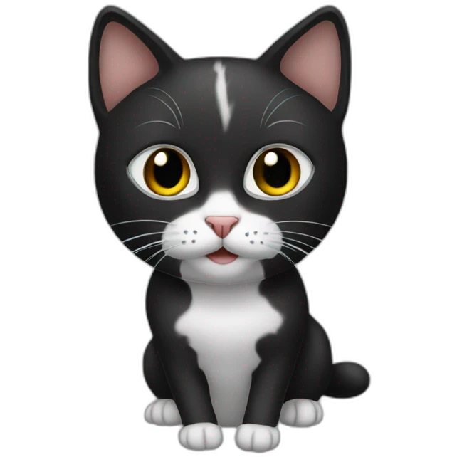 Cat black emoji