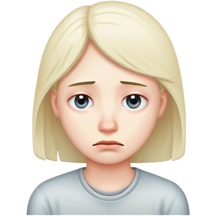 Tired and sad  emoji