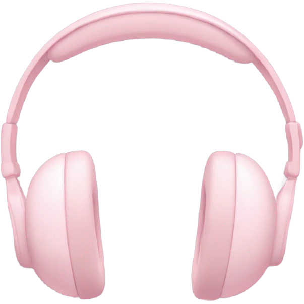 pastel pink headphone emoji