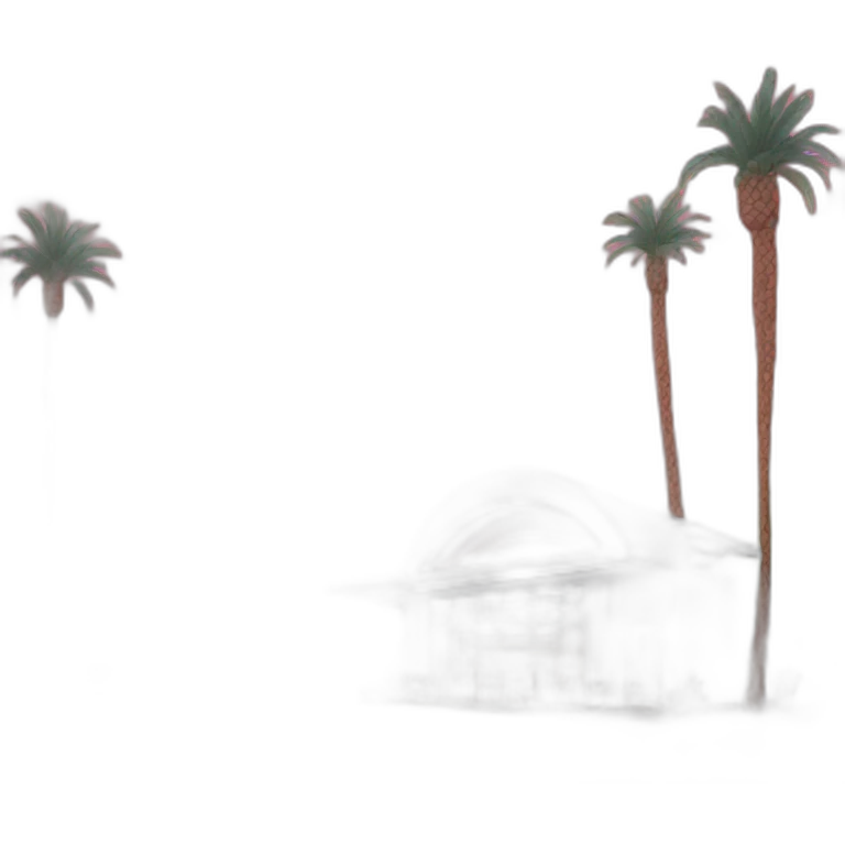 Coachella rainbow building emoji