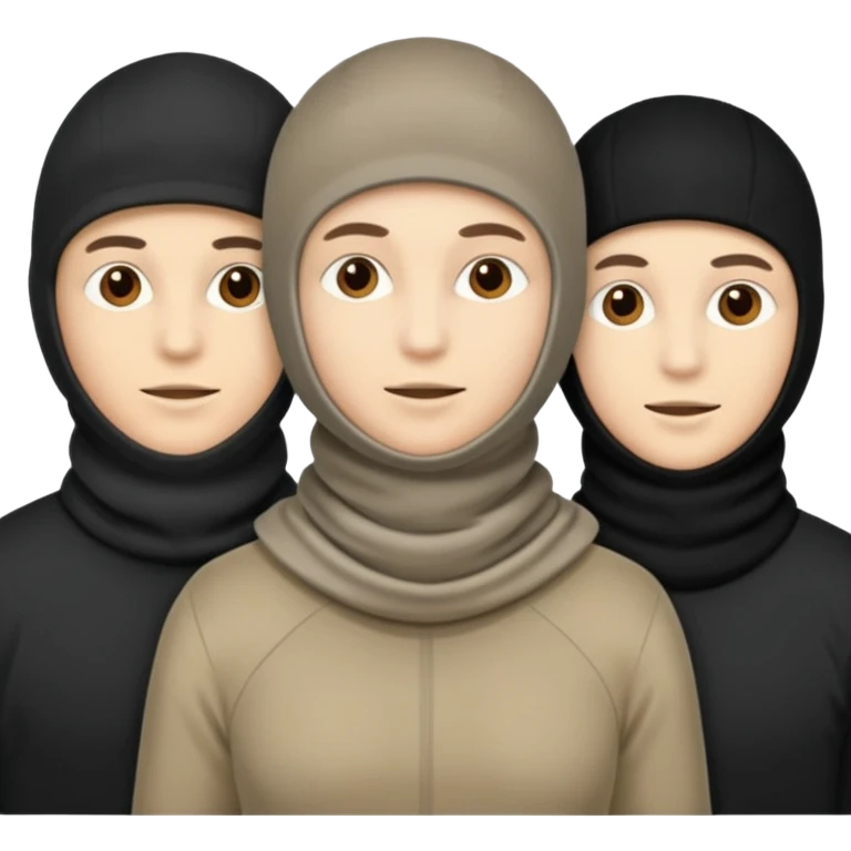Personas con pasamontañas  emoji