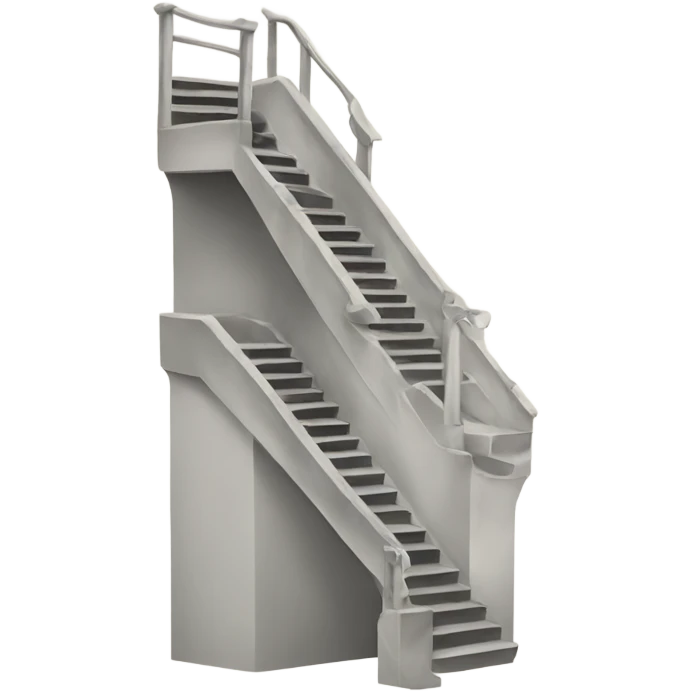 Stairway with legs emoji