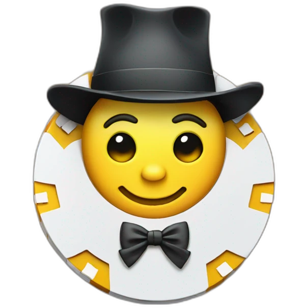 casino chip mascot emoji
