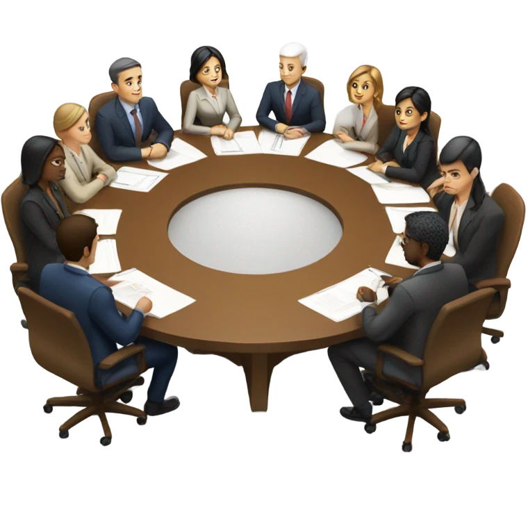 10 people at a meeting emoji