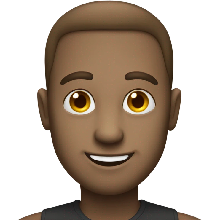 emoji with sly smile and without eyeball emoji