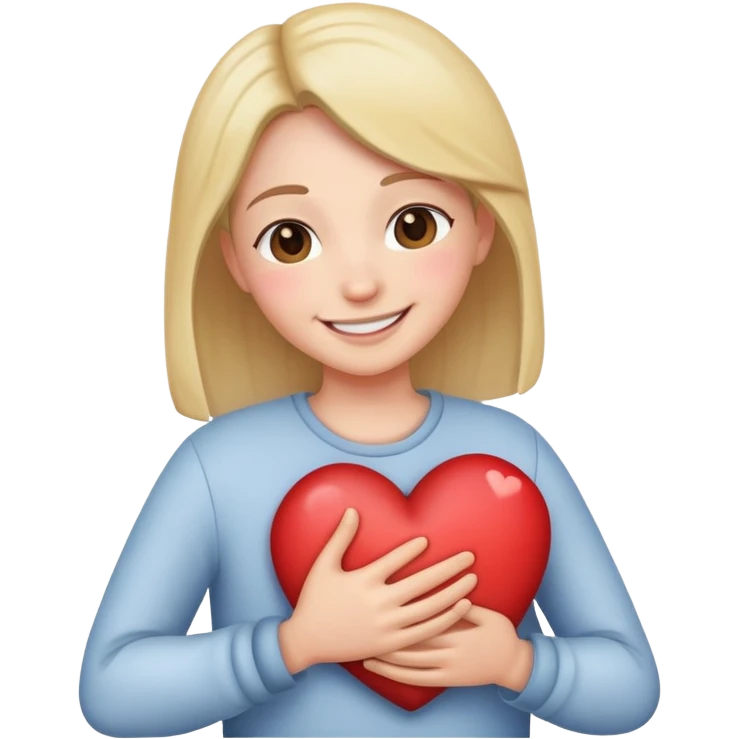 hugging your heart emoji