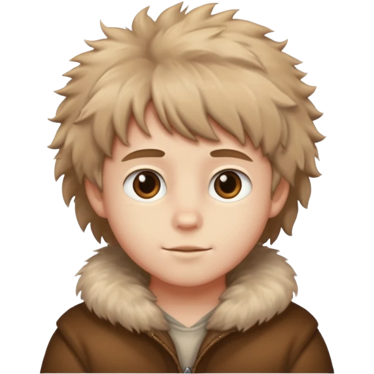 a boy with so many fur emoji