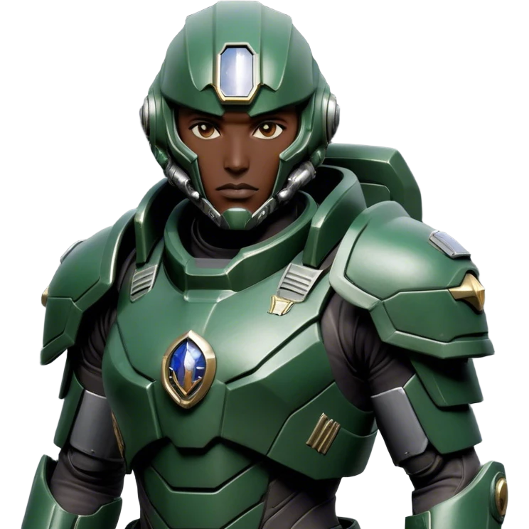 Cinematic Realistic StarCraft Terran Marine Portrait, head tilted epicly and inquisitively, showcasing a commanding presence and battle-hardened spirit. His steely gaze, set against intricately engineered tactical armor in dark green and grey, is rendered with lifelike clarity and dramatic lighting, high shine, epic and awe-inspiring, embodying the futuristic valor of a Terran warrior. emoji