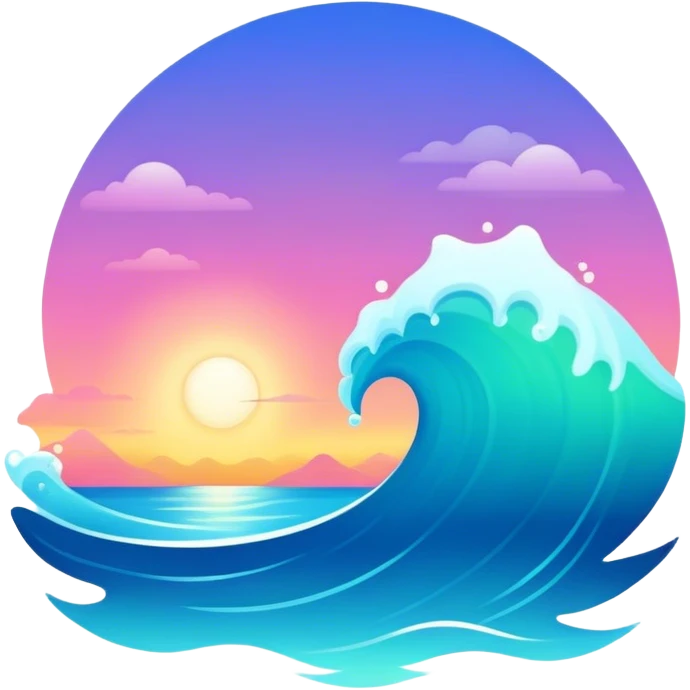 magical gradiant sea emoji