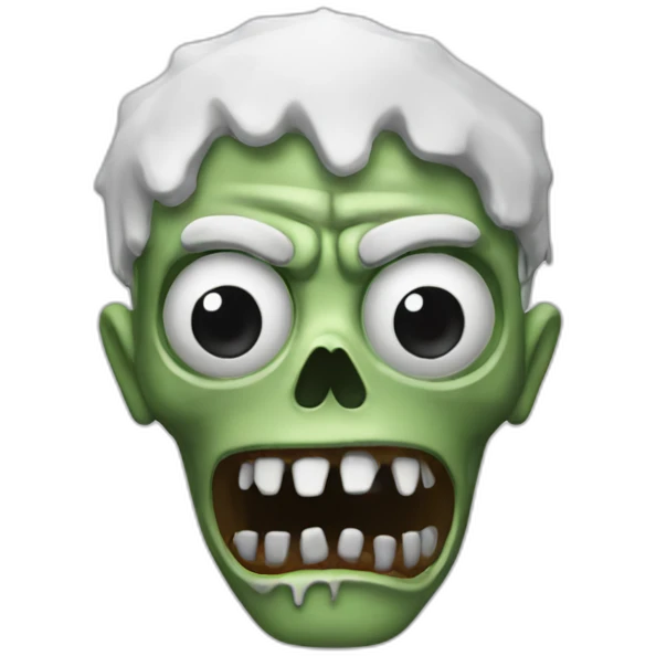 zombie flocon de neige emoji