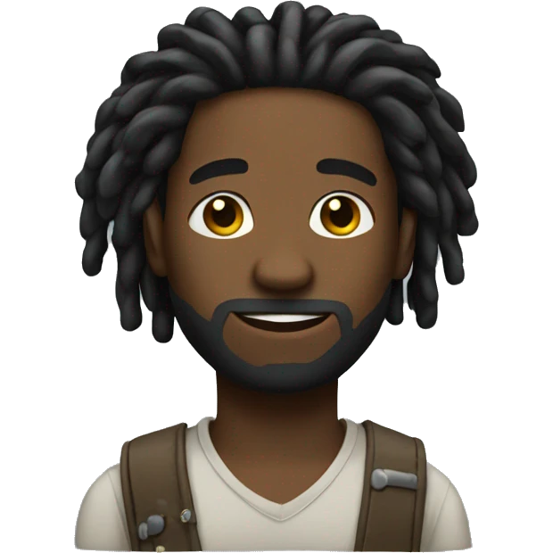 A black man with dreadlocks emoji