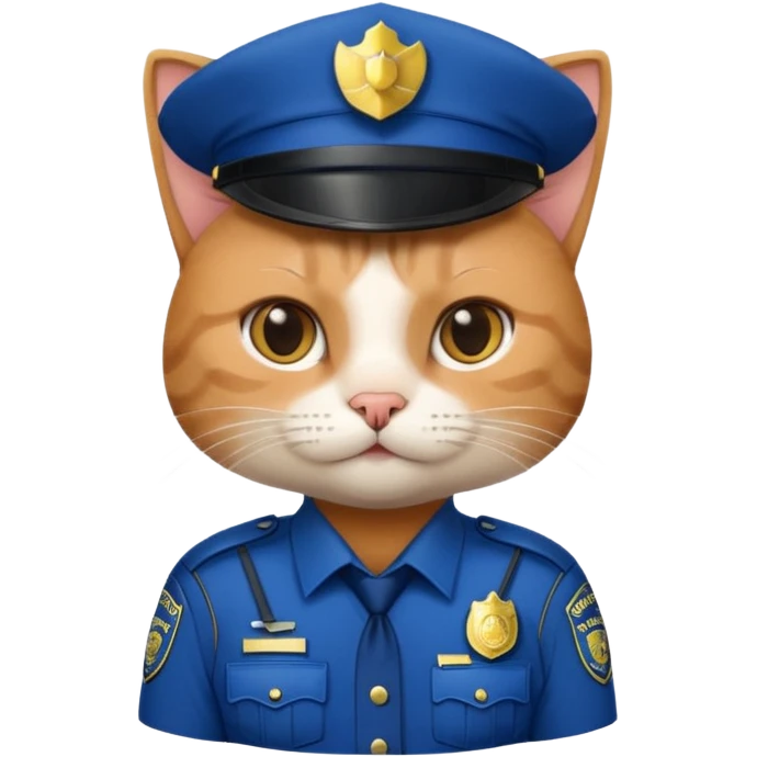 cat police officer emoji