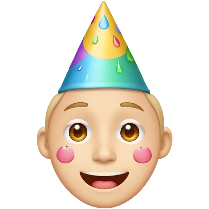 face with tears of joy and party hat emoji