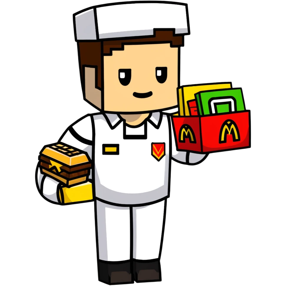 mcdonalds minecraft meal emoji