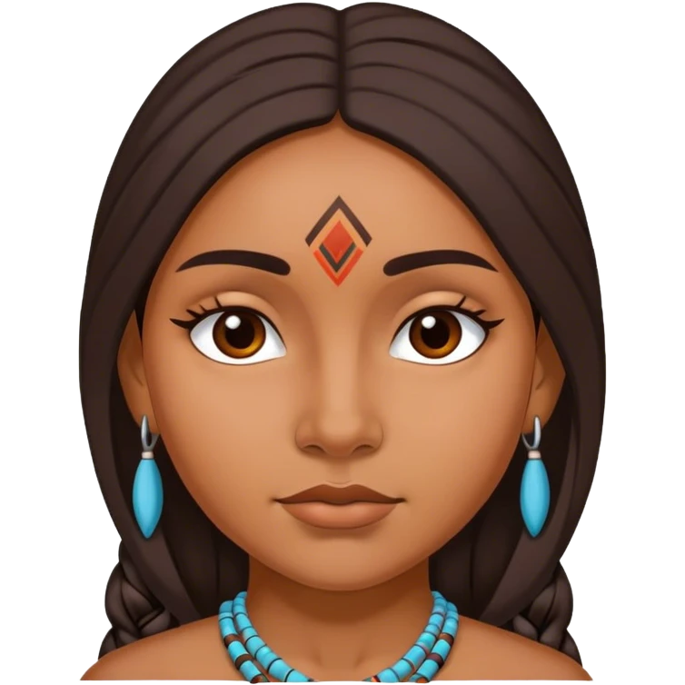 Cherokee indian girl emoji