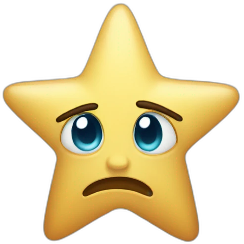 Crying star emoji