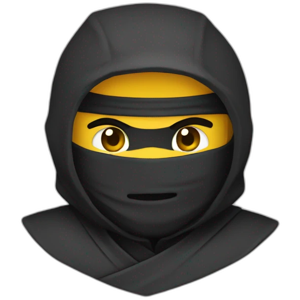 Ninja pasamontañas  emoji