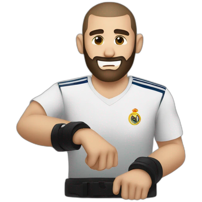 Benzema handcuffed emoji