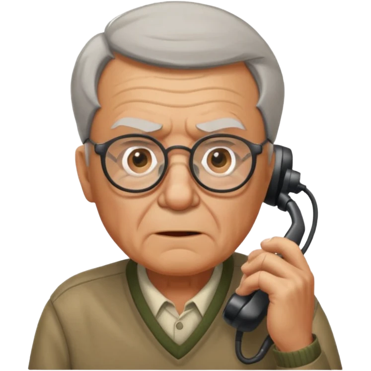 Old man play Call of duty emoji
