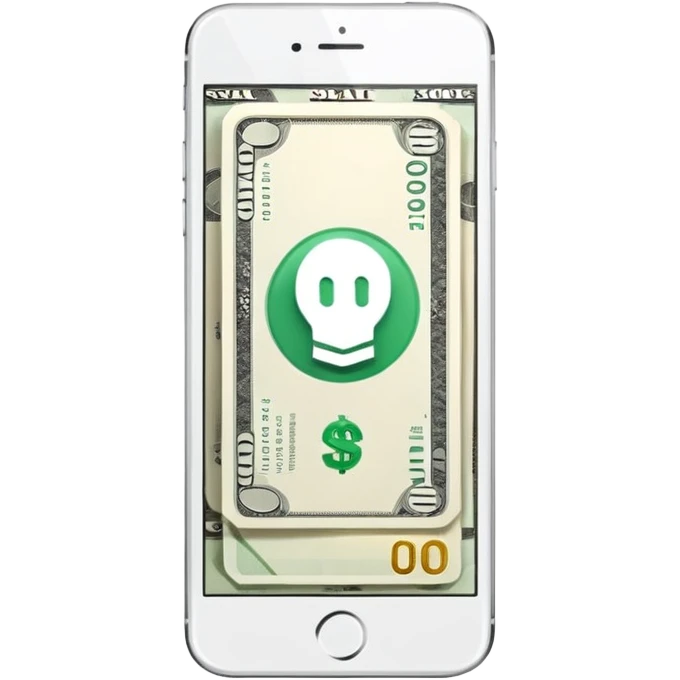 ACCEPTED PARTICIPATION METHODS — Mobile Wallet (white iphone with money app) emoji