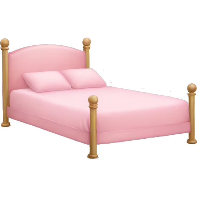 Light pink bed emoji