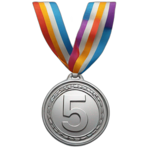 Metal 5th place medal emoji