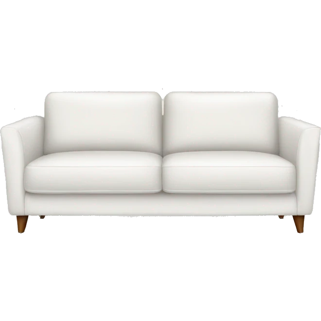 Realistic-white-modern-sofa emoji