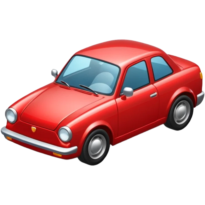 CARRO ROJO DE EN DIAGONAL emoji