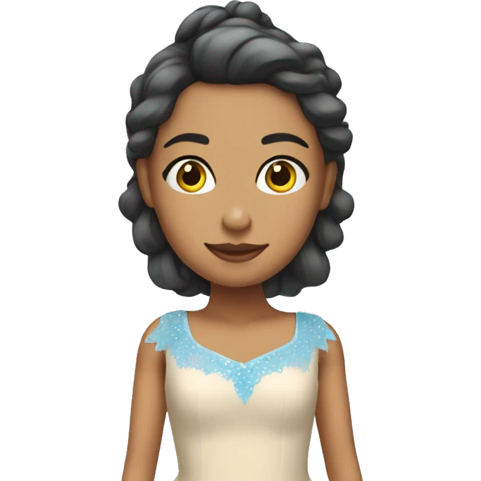 Chica bailarina con vestido azul  emoji