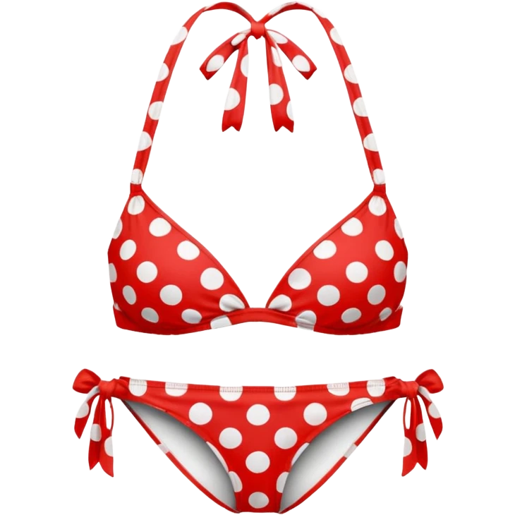 bikini with polka dots emoji