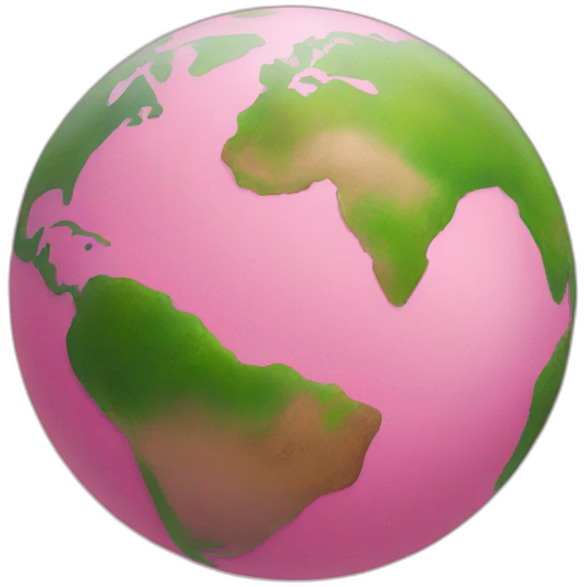 pink earth  emoji