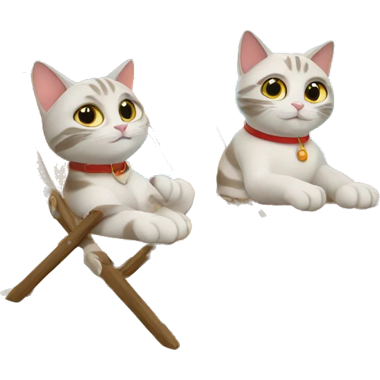 Two Russian cats on vacation  emoji